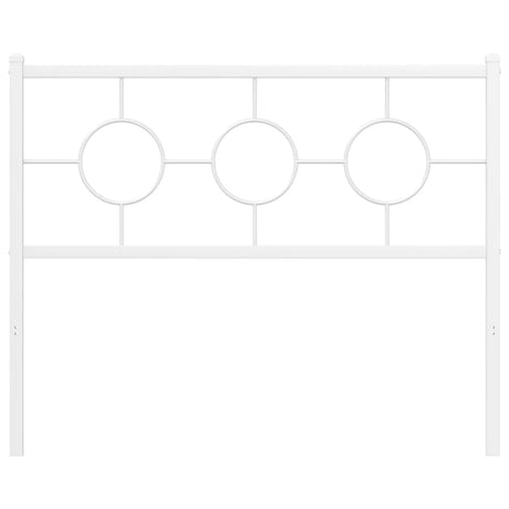 Vidaxl vervangend hoofdbord 107 cm metaal wit