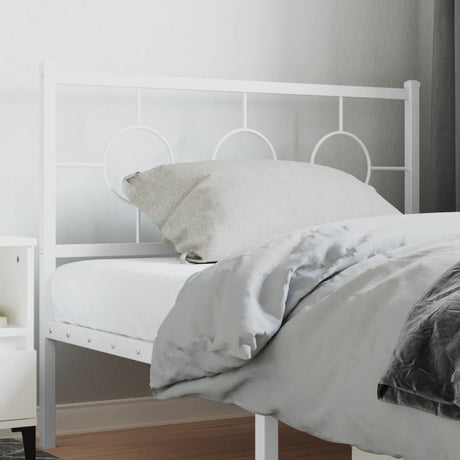 Vidaxl vervangend hoofdbord 107 cm metaal wit
