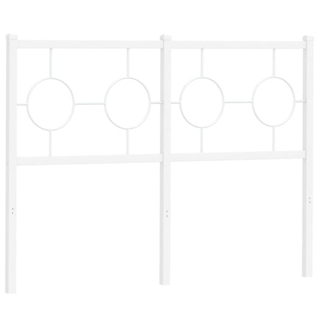 Vidaxl vervangend hoofdbord 120 cm metaal wit