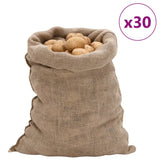 Vidaxl Jute Bags 30 Stécker 220 g m² 5x105 cm 100% Jute