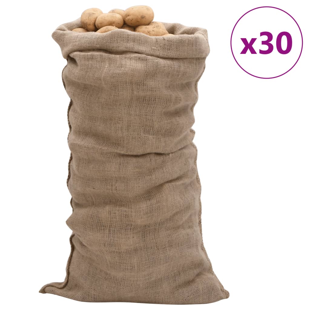 VidaXL JUTE bags 30 pieces 220 g m² 65x135 cm 100% jute