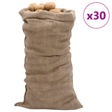 Sacchetti di jute vidaxl 30 pezzi 220 g m² 65x135 cm 100% iuta