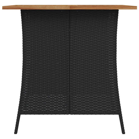 Vidaxl 5-delige tuinset met kussens poly rattan zwart