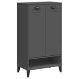 Vidaxl Shoe Cabinet Viken redigerade trä Anthracite Gray