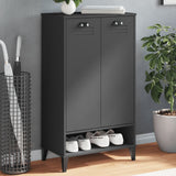 Vidaxl Cabinet da scarpe Viken modificato in legno grigio