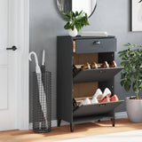 VidaXL Shoe cabinet Viken Edited Wood Anthracite Gray