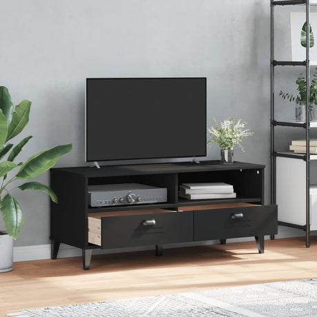 Vidaxl tv-meubel viken bewerkt hout zwart