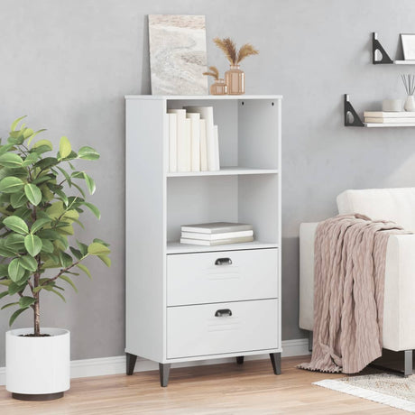 Vidaxl boekenkast viken 60x35x123 cm bewerkt hout wit