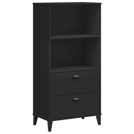 Vidaxl boekenkast viken 60x35x123 cm bewerkt hout zwart
