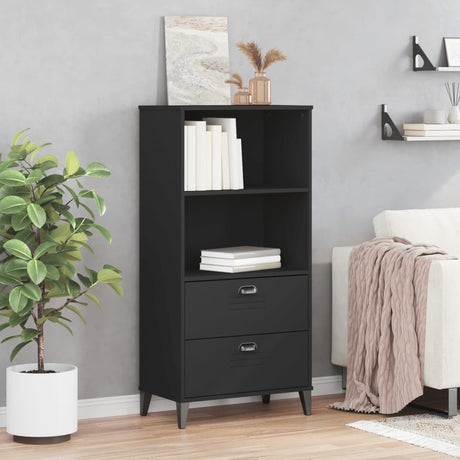 Vidaxl boekenkast viken 60x35x123 cm bewerkt hout zwart