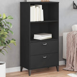 Vidaxl boekenkast viken 60x35x123 cm bewerkt hout zwart