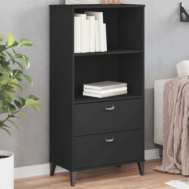 Vidaxl boekenkast viken 60x35x123 cm bewerkt hout zwart