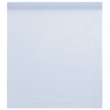 Película de ventana de Vidaxl Matte estático transparente blanco 45x1000 cm PVC