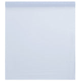 Película de ventana de Vidaxl Matte estático transparente blanco 45x2000 cm PVC