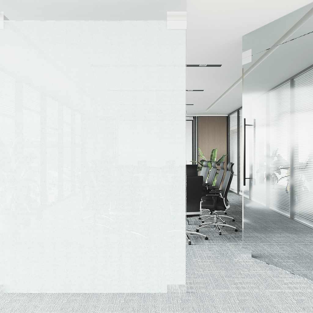 Vidaxl raamfolie statisch mat wit 90x1000 cm pvc