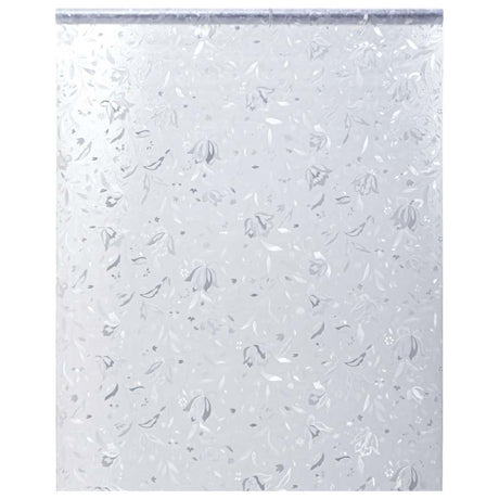 Vidaxl raamfolie bloemenpatroon mat 90x500 cm pvc