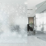 Vidaxl Window Film Flower Mönster Mat 90x500 CM PVC