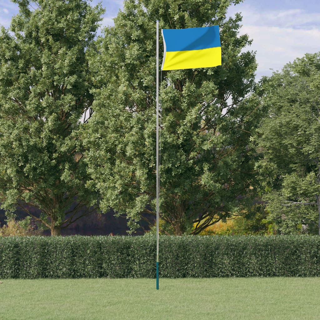 Vidaxl flagga Ukraina med mässingögon 90x150 cm