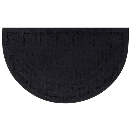 Vidaxl deurmat halfrond 45x75 cm rubber en kokosvezel