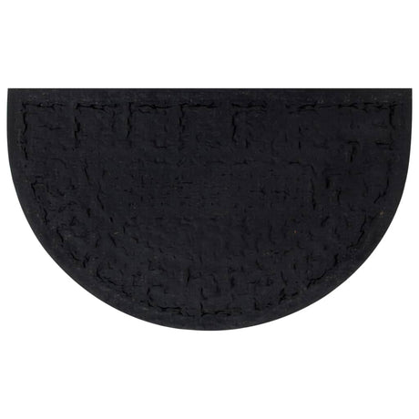 Vidaxl deurmat halfrond 45x75 cm rubber en kokosvezel