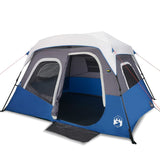 VidaXL tent with LED 6-person quick release light blue