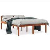 Vidaxl seniorenbed massief grenenhout wasbruin 120x190 cm