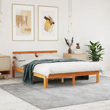 Vidaxl bed met matras massief grenenhout wasbruin 140x190 cm