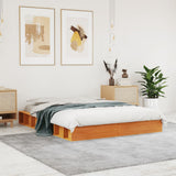 Vidaxl bedframe zonder matras massief grenenhout wasbruin 120x190 cm