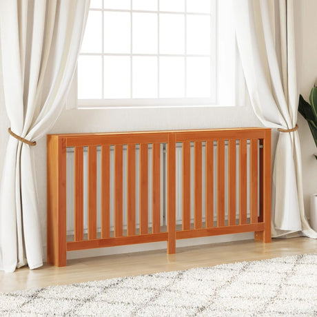 Vidaxl radiatorombouw 169x19x84 cm massief grenenhout wasbruin
