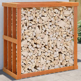 Porte-bloc de bois vidaxl 108x52x106 cm en pin massif brun