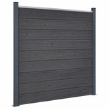 Panel de valla Vidaxl Conjunto de 180x186 cm HKC Gray