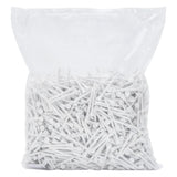 Vidaxl 1000 st golftees 83 mm bamboe wit