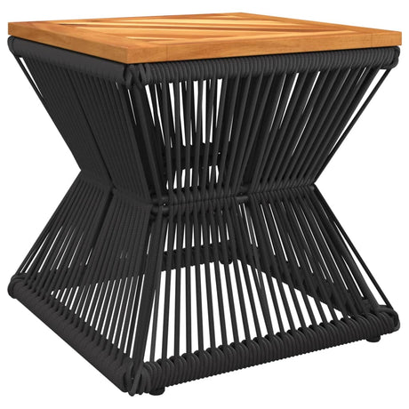 Vidaxl salontafel met draad 38x38x38 cm massief acaciahout