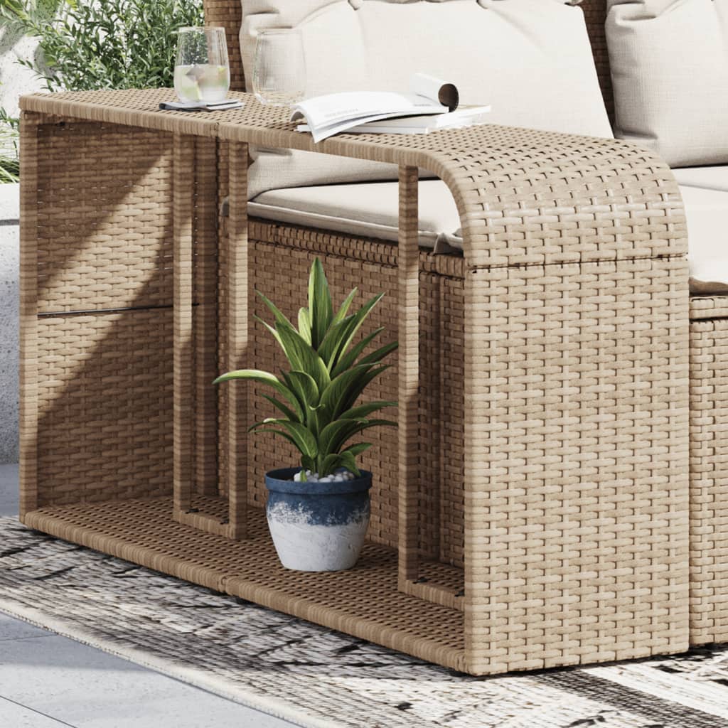 Vidaxl Storeages 2 St Poly Rattan Beige