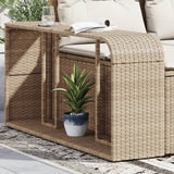 Vidaxl Storage 2 St Poly Rattan Beige