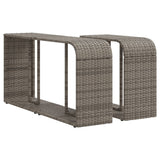 Puntuaciones de almacenamiento de Vidaxl 2 st Poly rattan gris