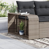 Puntuaciones de almacenamiento de Vidaxl 2 st Poly rattan gris