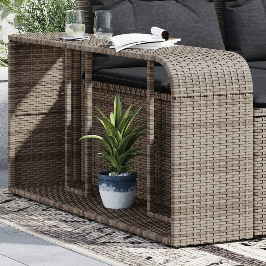 Vidaxl Storage Score 2 St Poly Rattan Grey