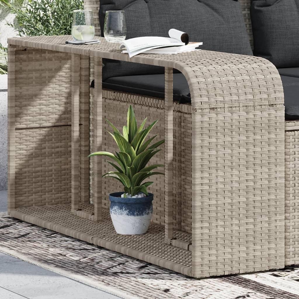 Vidaxl Storage Science 2 St Poly Rattan Grigio chiaro