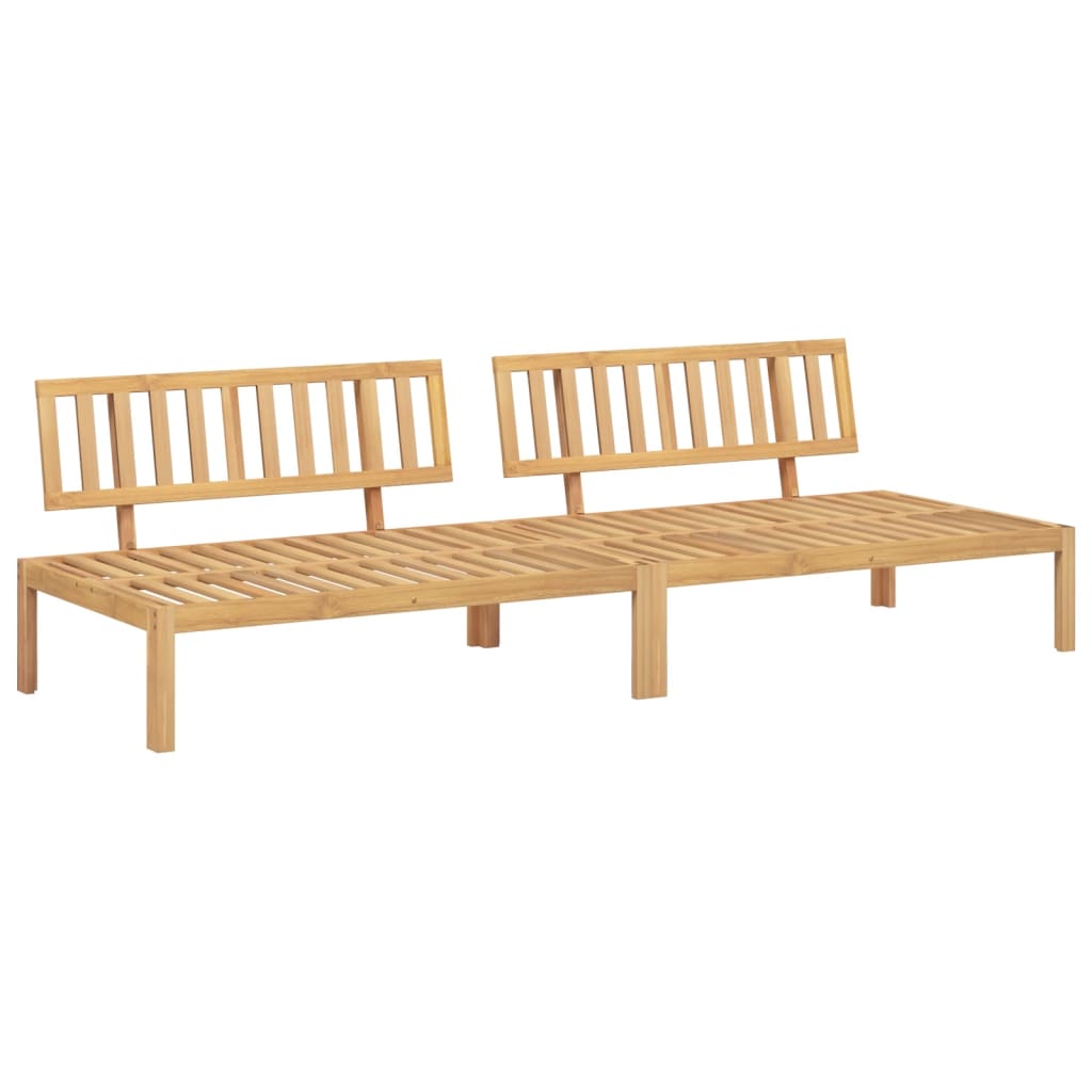 Vidaxl tuinmiddenbanken 2 st pallet massief acaciahout
