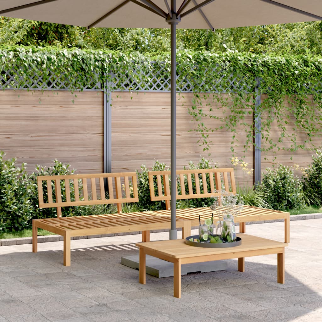 Vidaxl tuinmiddenbanken 2 st pallet massief acaciahout