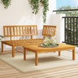 Vidaxl 2-delige loungeset pallet massief acaciahout