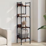Vidaxl boekenkast 4-laags 35x30x138,5 cm bewerkt hout gerookt eiken