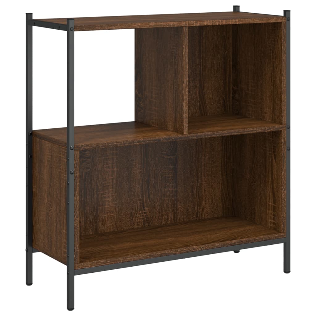 Vidaxl boekenkast 72x28x77,5 cm bewerkt hout bruin eikenkleur