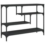 Vidaxl wandtafel 100x30x75 cm bewerkt hout zwart