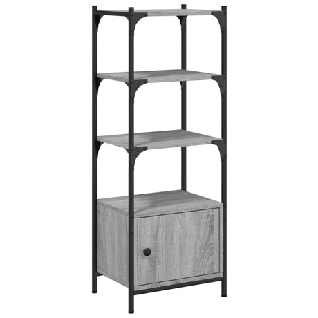 Vidaxl boekenkast 3-laags 41x30x109,5 cm bewerkt hout grijs sonoma