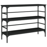 Vidaxl wandtafel 100x32x75 cm bewerkt hout zwart
