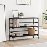 Vidaxl wandtafel 100x32x75 cm bewerkt hout zwart
