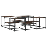 Vidaxl salontafel 121x121x40 cm bewerkt hout bruin eikenkleur