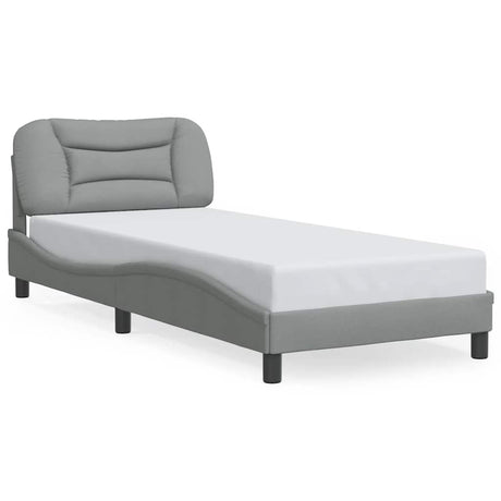 Vidaxl bedframe zonder matras hvar 90x190 cm stof lichtgrijs